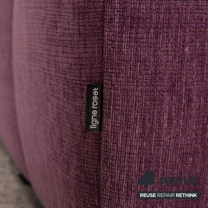 ligne roset EXCLUSIF 2 fabric three-seater purple purple sofa couch daybed
