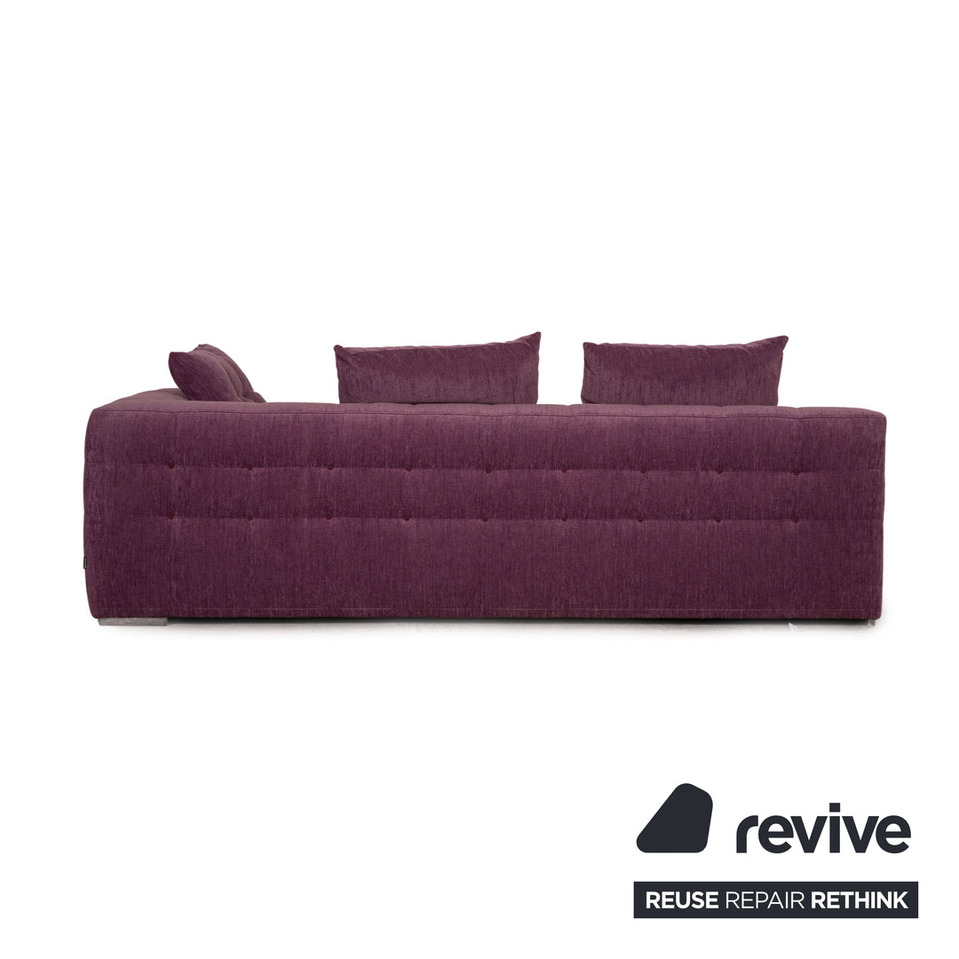 ligne roset EXCLUSIF 2 fabric three-seater purple purple sofa couch daybed