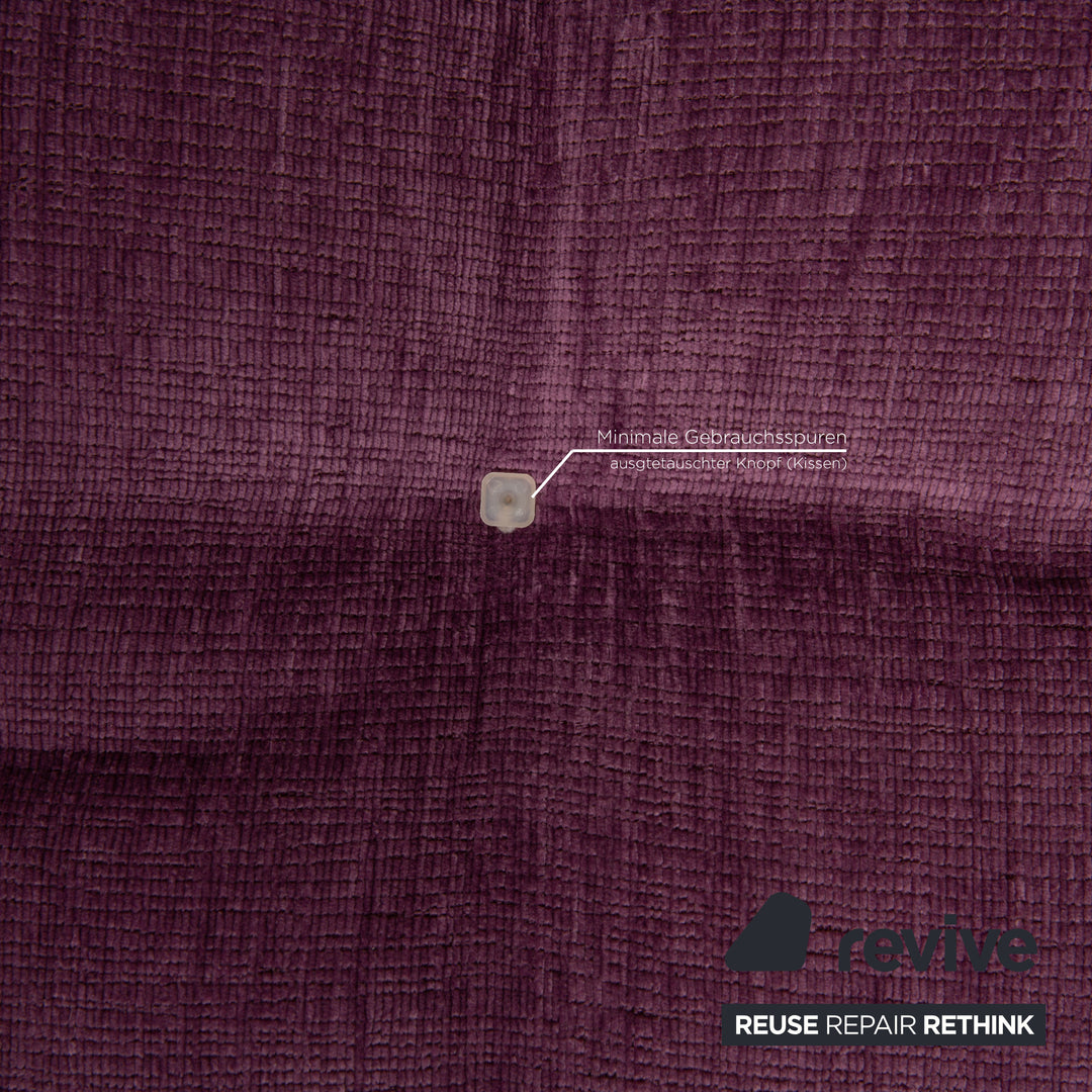 ligne roset EXCLUSIF 2 fabric sofa set Violet three-seater stool couch daybed