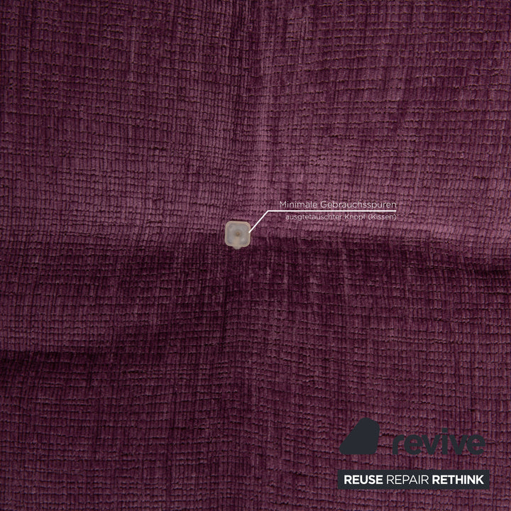 ligne roset EXCLUSIF 2 fabric sofa set Violet three-seater stool couch daybed