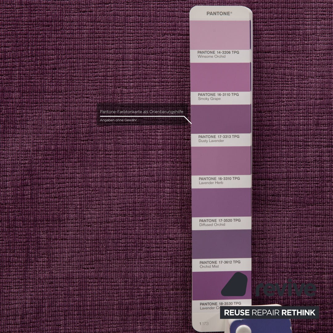 ligne roset EXCLUSIF 2 fabric sofa set Violet three-seater stool couch daybed