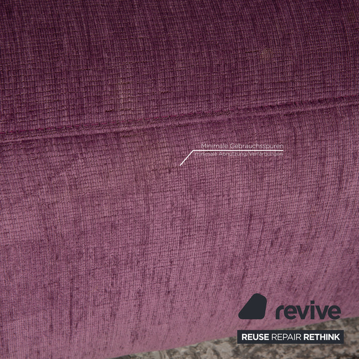 ligne roset EXCLUSIF 2 fabric sofa set Violet three-seater stool couch daybed