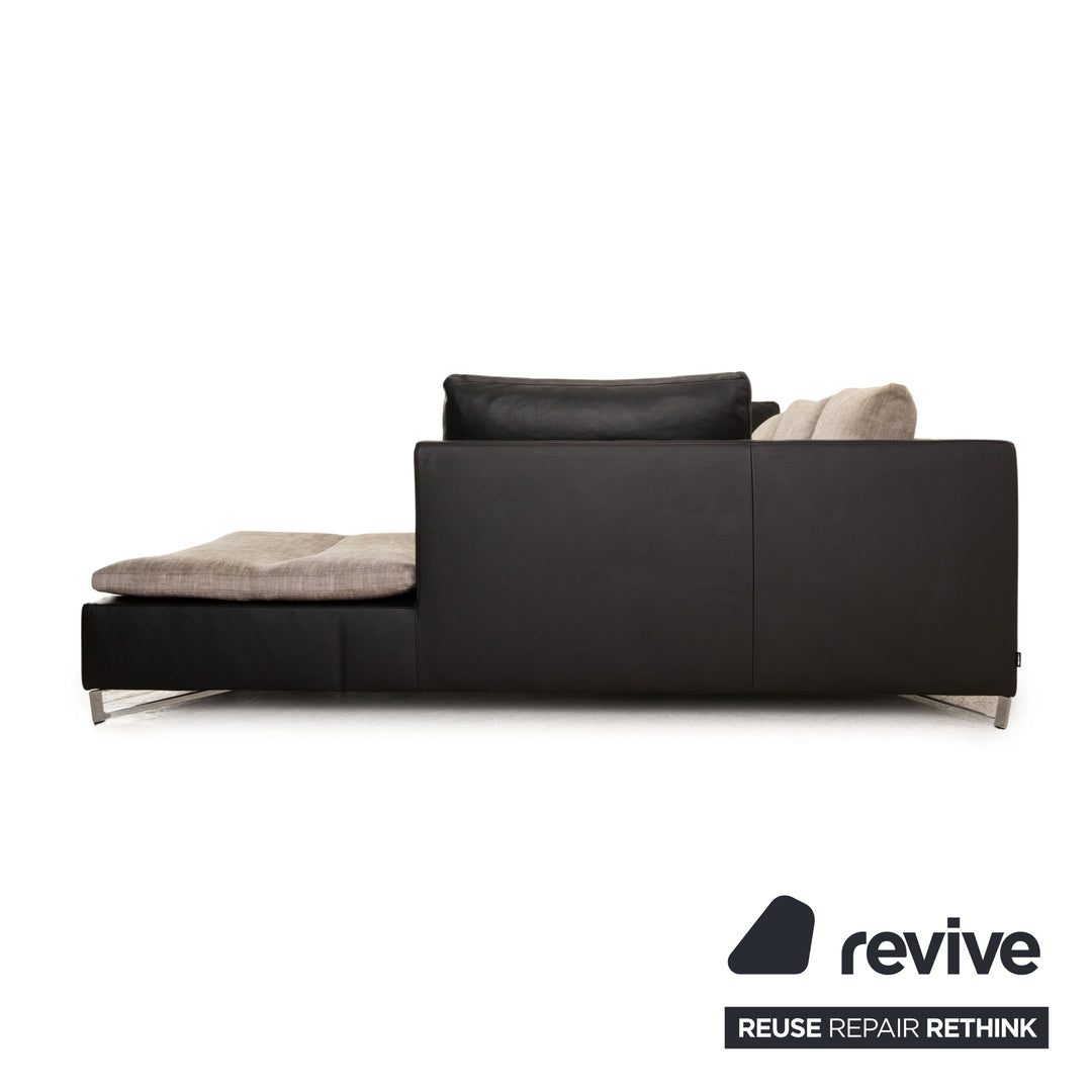 ligne roset Feng fabric corner sofa beige chaise longue right