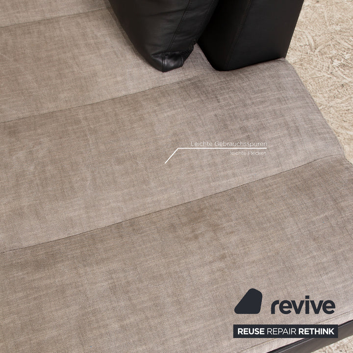 ligne roset Feng fabric corner sofa beige chaise longue right