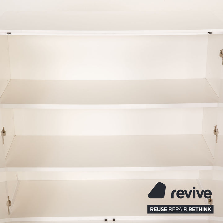 ligne roset wooden sideboard white