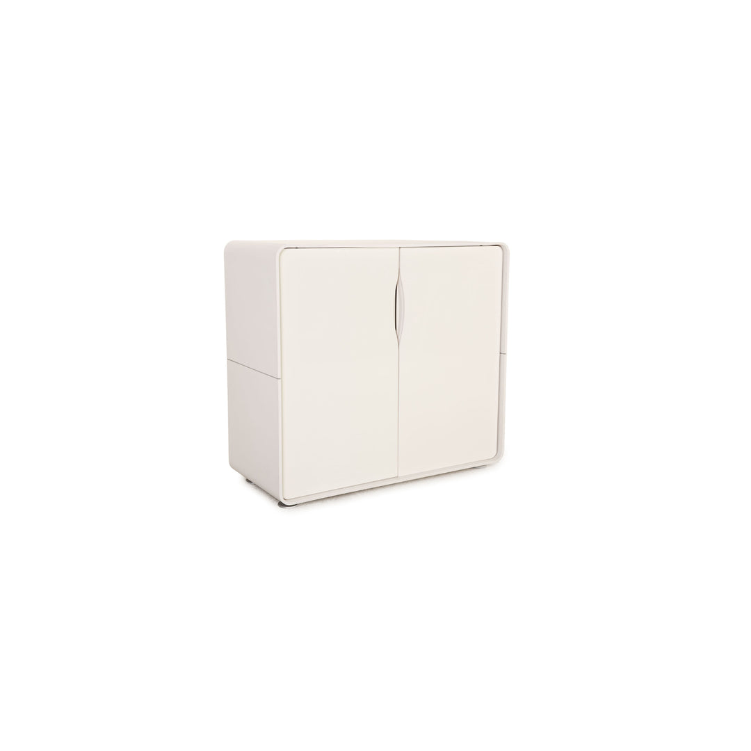 ligne roset wooden sideboard white