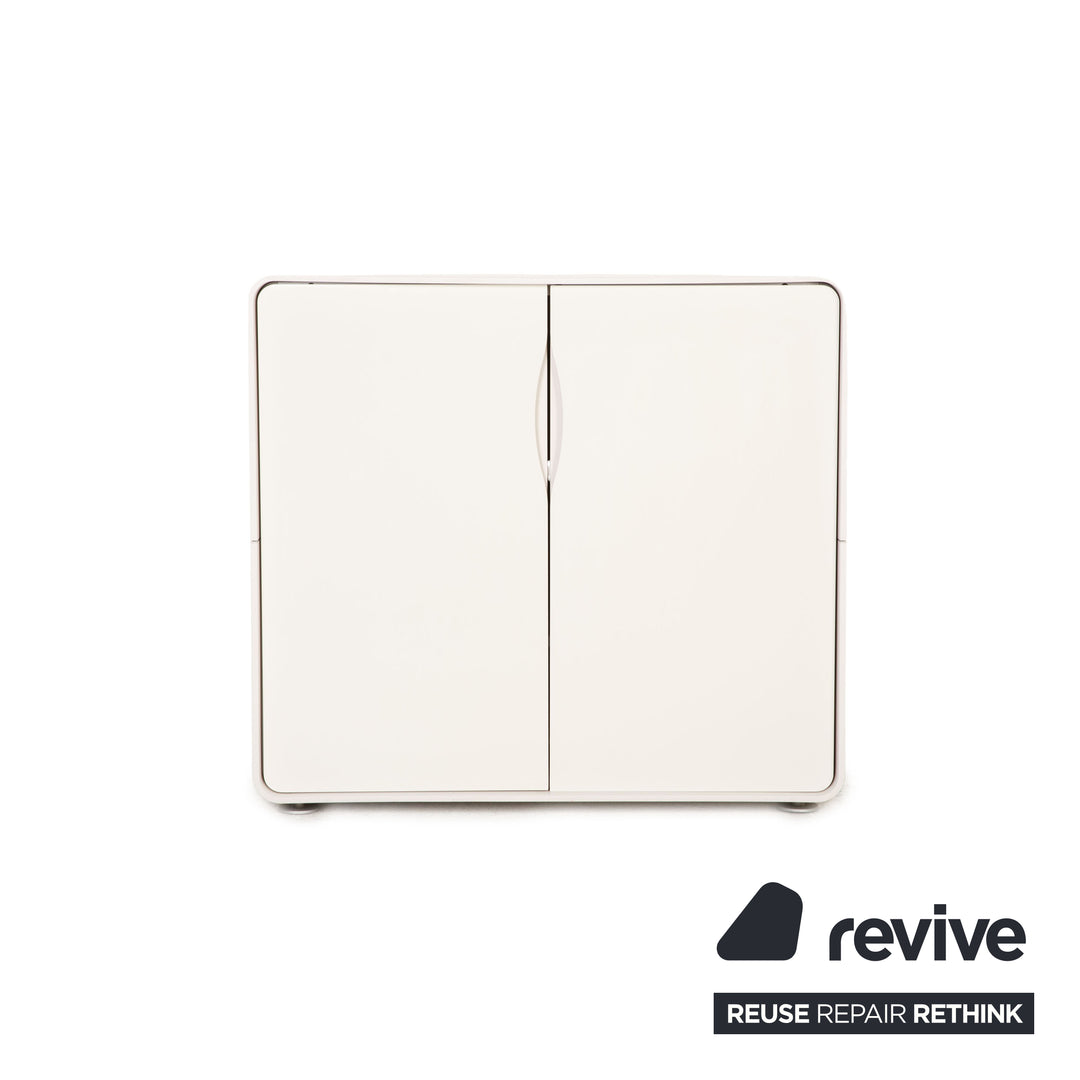 ligne roset wooden sideboard white