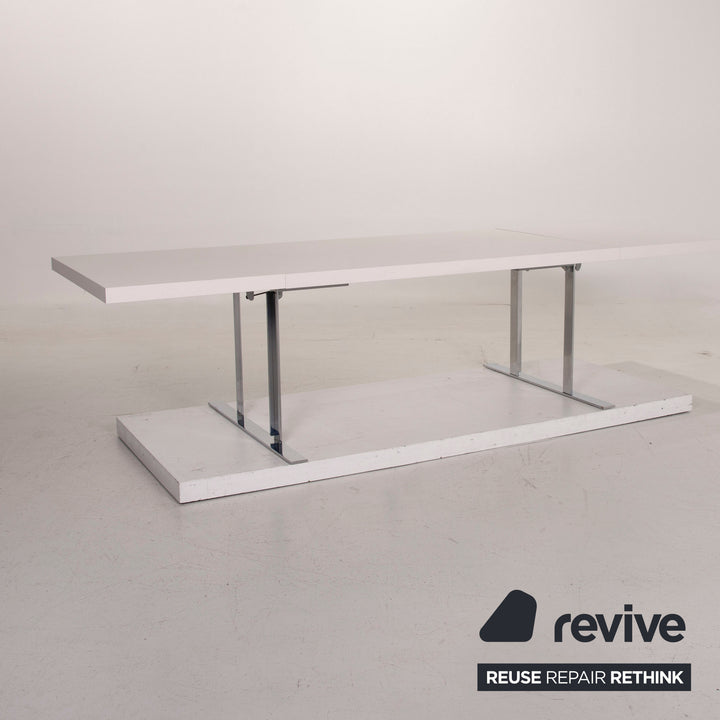 ligne roset wood table white dining table function expandable #15268