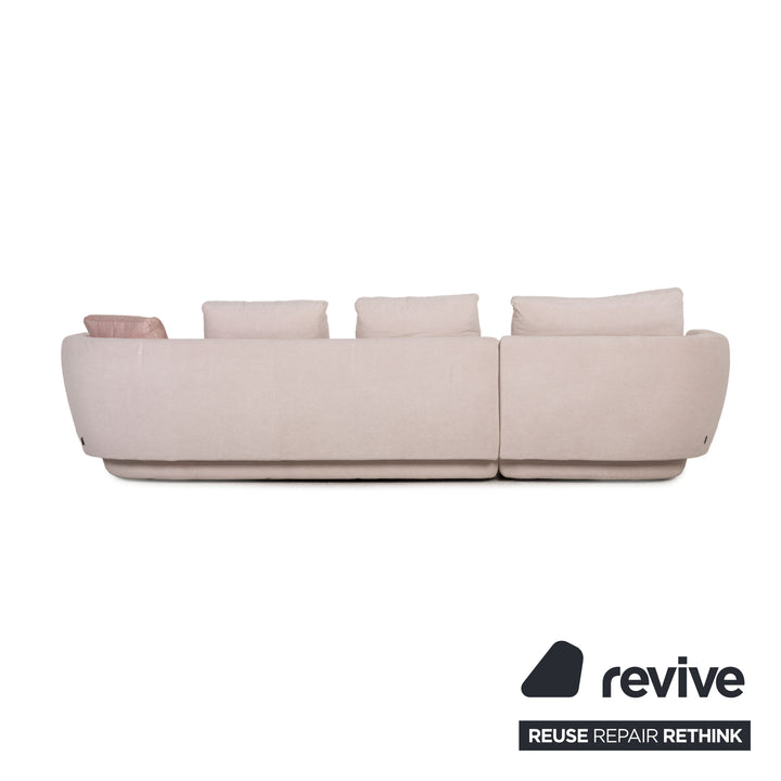 Ligne Roset Ipanema corner sofa fabric Rosa Rosé by Didier Gomez cover Alpaca E chaise longue left