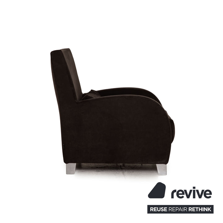 ligne roset Jonathan fabric armchair Dark brown lounge chair