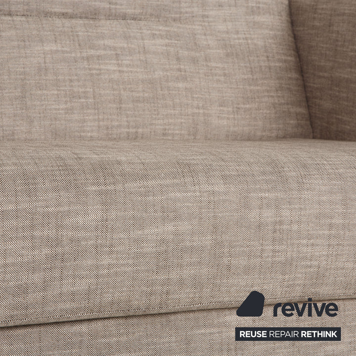 Ligne Roset Mostra Fabric Sofa Gray Two Seater Sleep Function