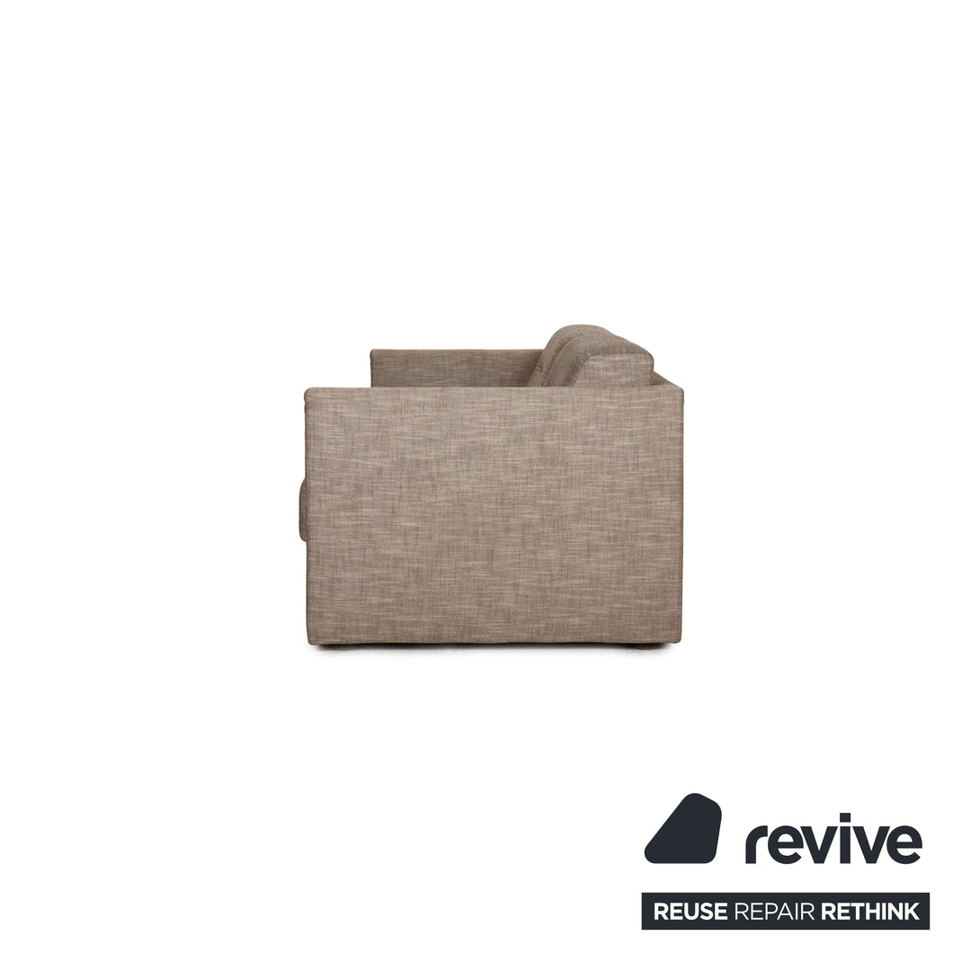 Ligne Roset Mostra Fabric Sofa Gray Two Seater Sleep Function