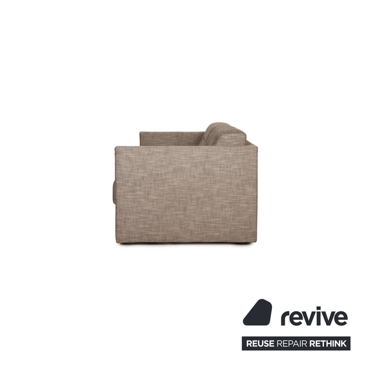 Ligne Roset Mostra Fabric Sofa Gray Two Seater Sleep Function