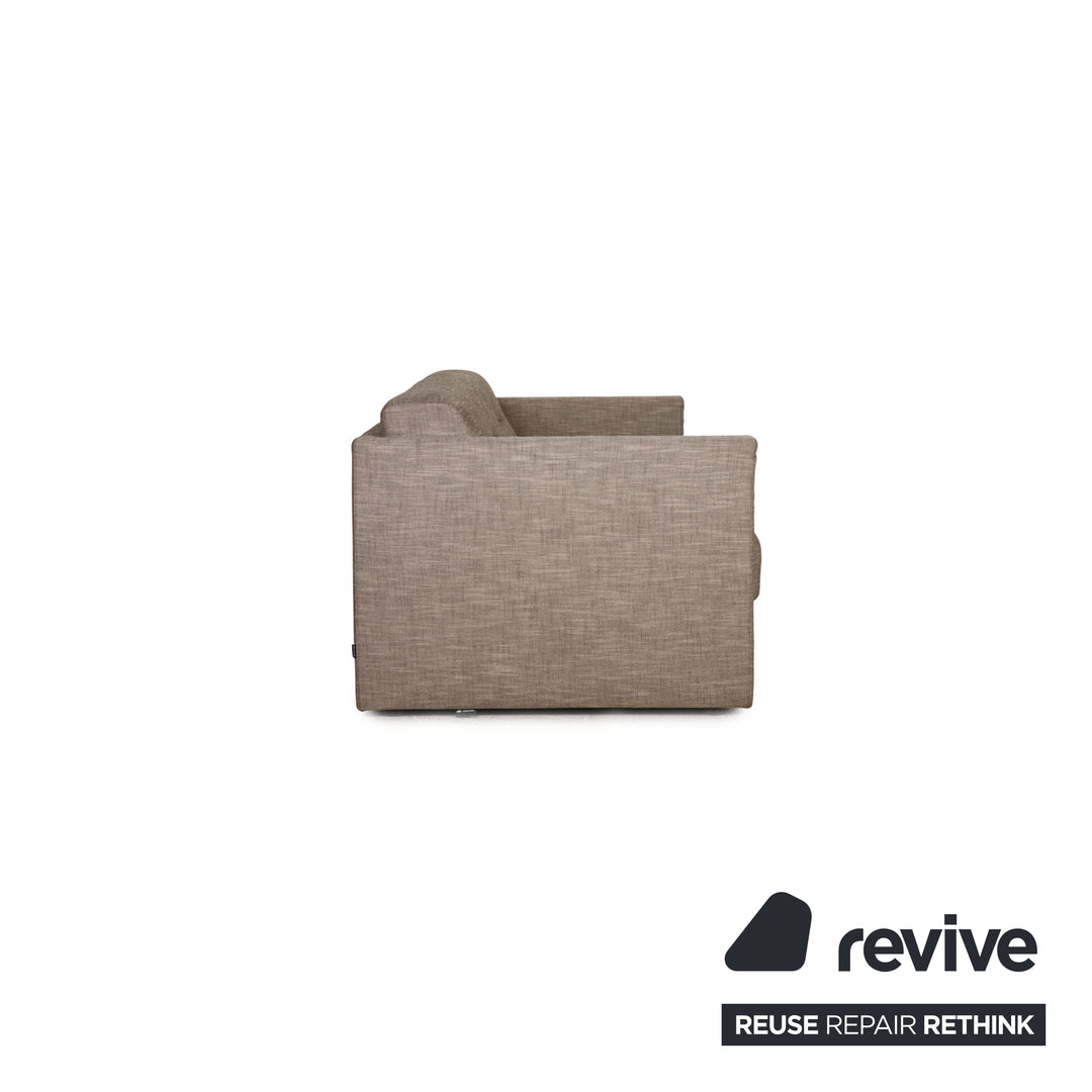 Ligne Roset Mostra Fabric Sofa Gray Two Seater Sleep Function