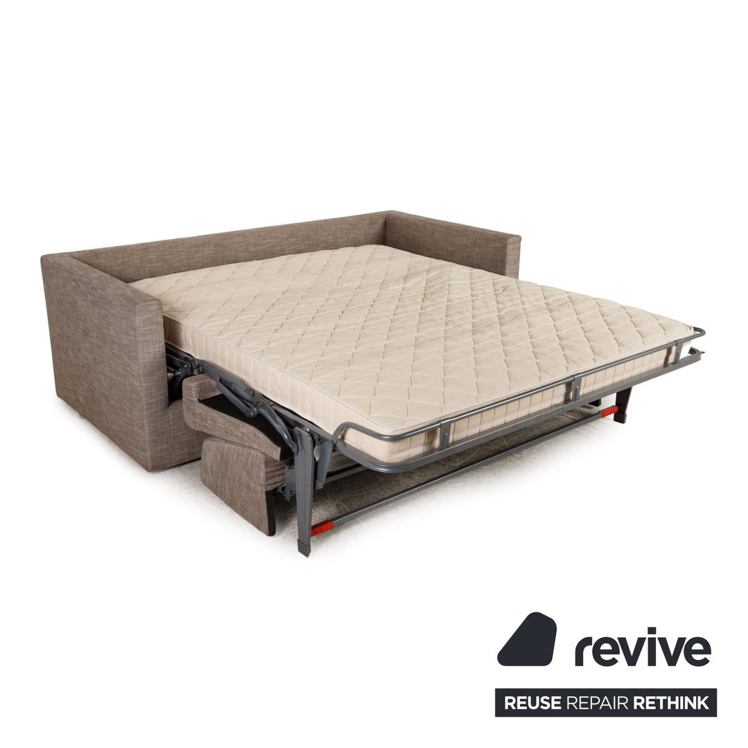 Ligne Roset Mostra Fabric Sofa Gray Two Seater Sleep Function