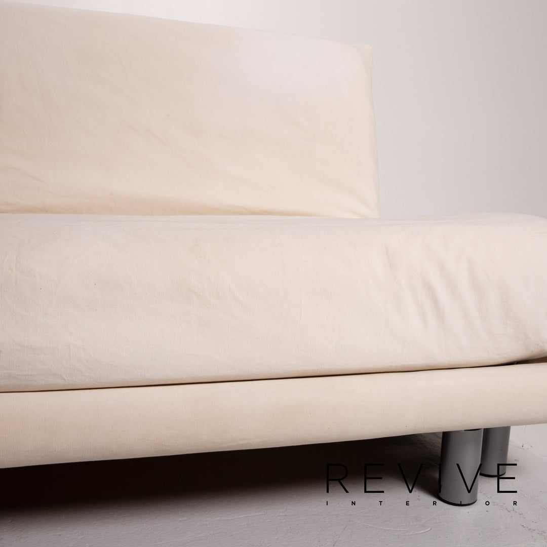 ligne roset Multy cream fabric sofa bed three-seater sleep function couch #13461