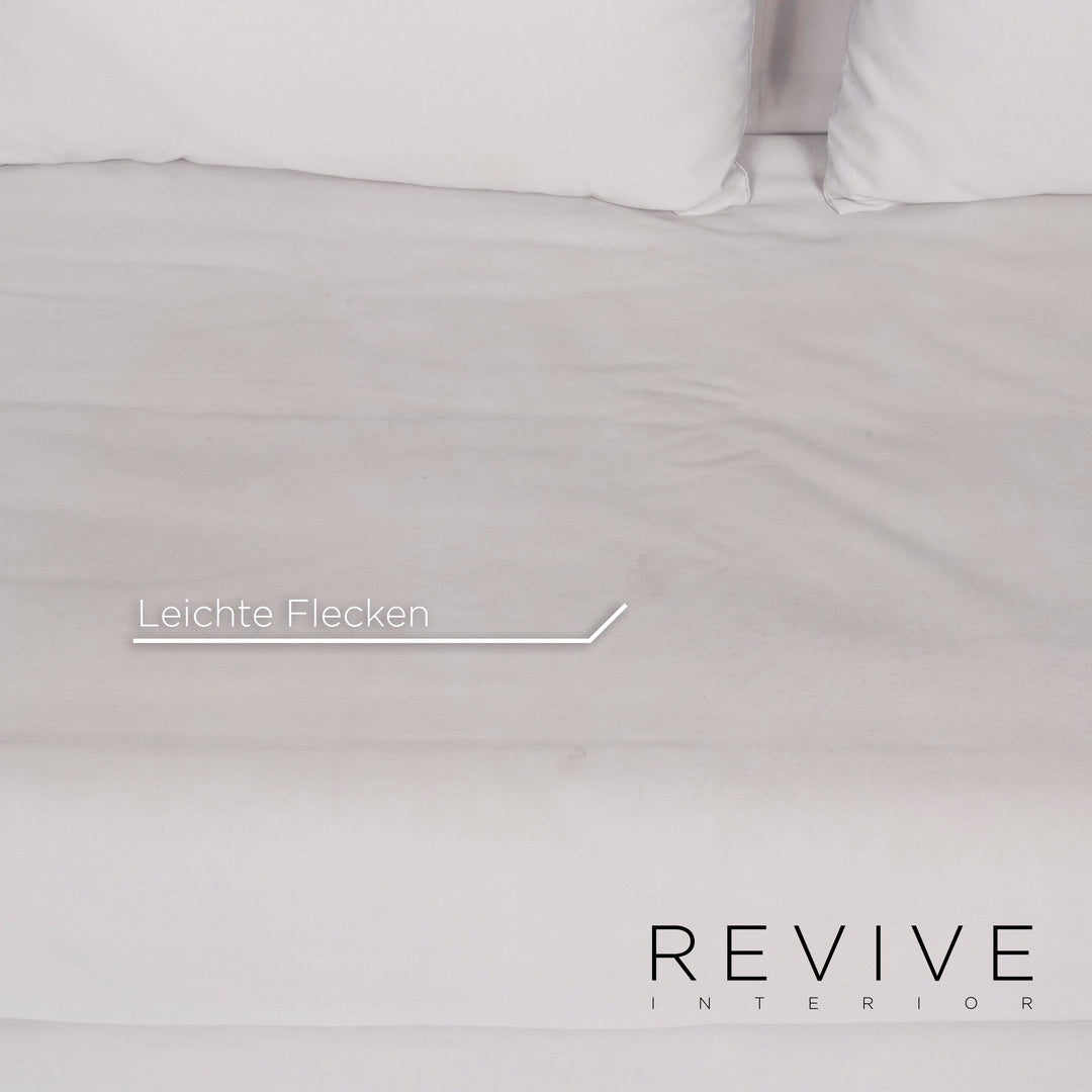 Ligne Roset Multy Designer Fabric Sofa Gray Three Seater Couch Sofa Bed Feature #8170