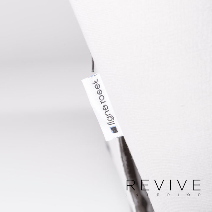 Ligne Roset Multy Designer Fabric Sofa Gray Three Seater Couch Sofa Bed Feature #8170