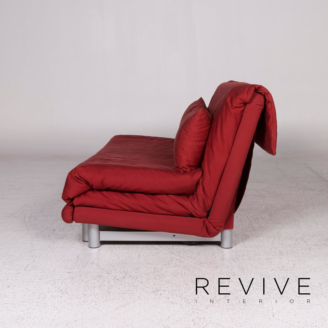 ligne roset Multy designer fabric sofa red three-seater incl. sofa bed function #10083
