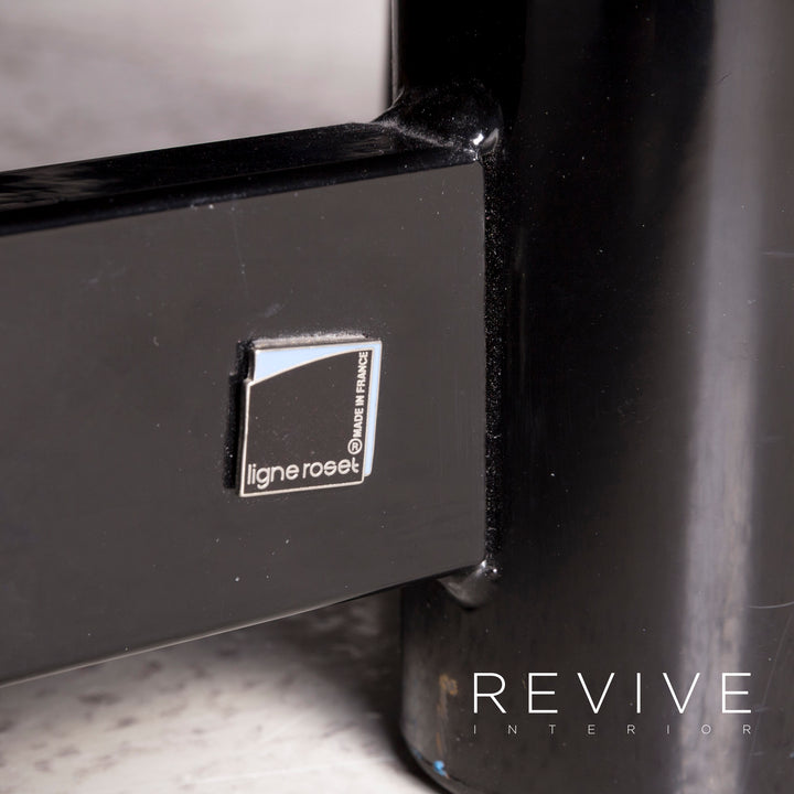 Ligne Roset Multy Designer Fabric Sofa Black Three Seater Couch Sleep Bed Feature #7744