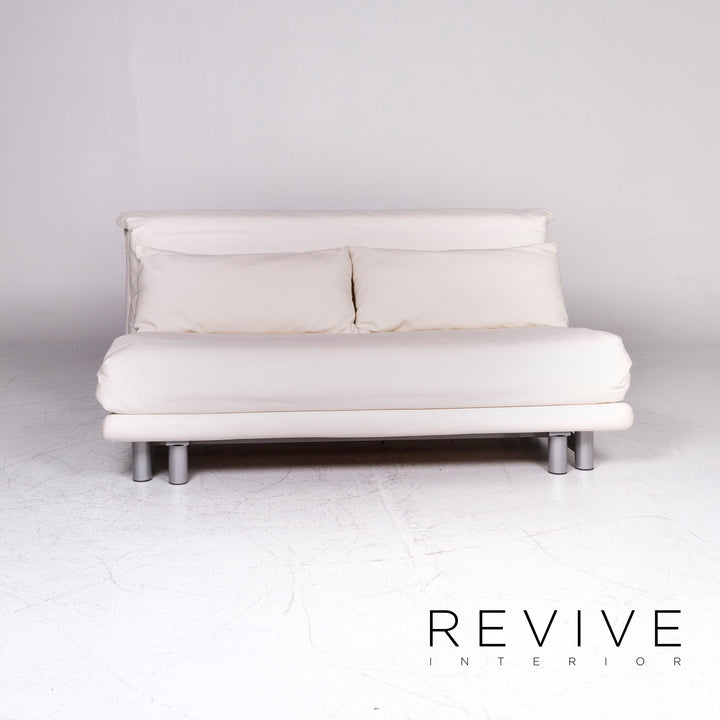 ligne roset Multy Designer Fabric Sofa White Three Seater Sofa Bed #9180