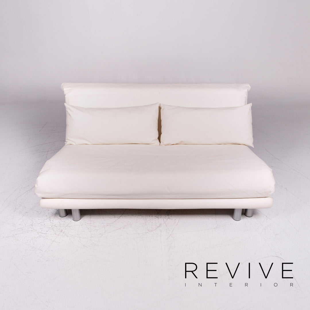 ligne roset Multy Designer Fabric Sofa White Three Seater Sofa Bed #9180
