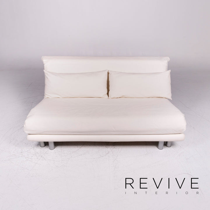 ligne roset Multy Designer Fabric Sofa White Three Seater Sofa Bed #9180