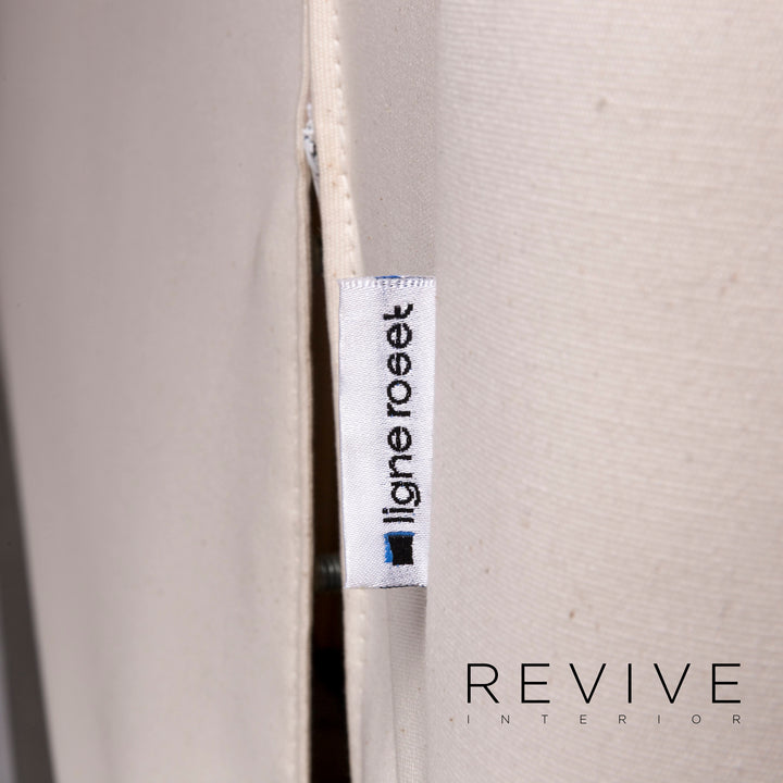 ligne roset Multy Designer Fabric Sofa White Three Seater Sofa Bed #9180