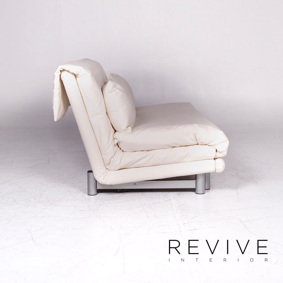 ligne roset Multy Designer Fabric Sofa White Three Seater Sofa Bed #9180