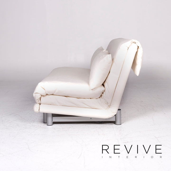 ligne roset Multy Designer Fabric Sofa White Three Seater Sofa Bed #9180
