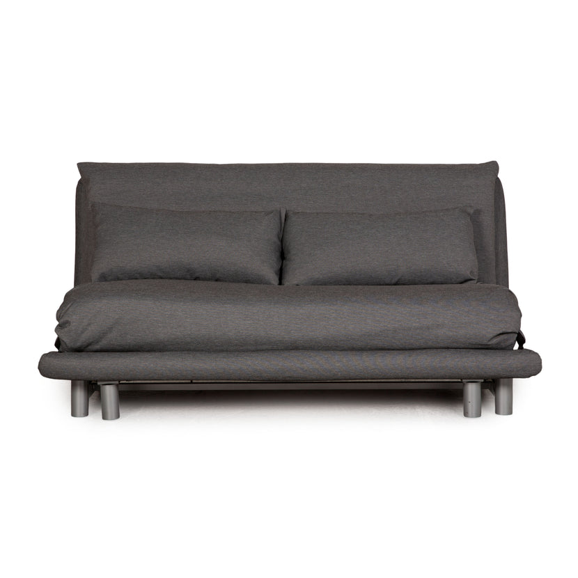 Ligne Roset Multy Dreisitzer Stoff Sofa Grau Schlafsofa Couch Funktion Neubezug