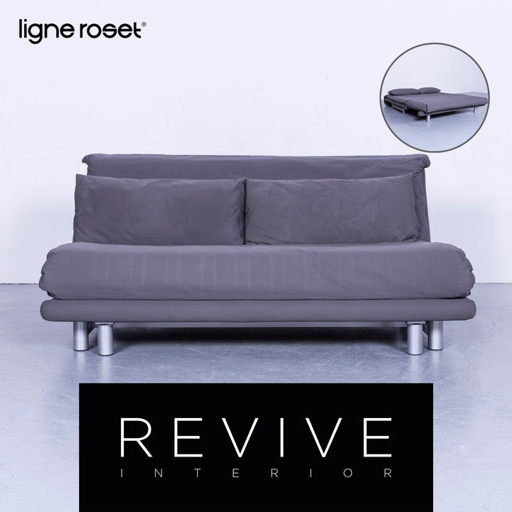 Ligne Roset Multy Sofa Bed Fabric Gray Three Seater Couch Feature #5734