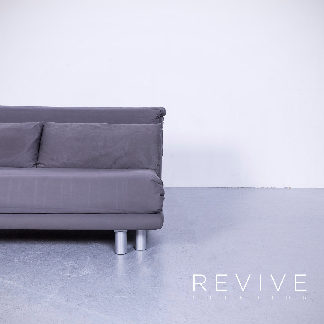 Ligne Roset Multy Sofa Bed Fabric Gray Three Seater Couch Feature #5734