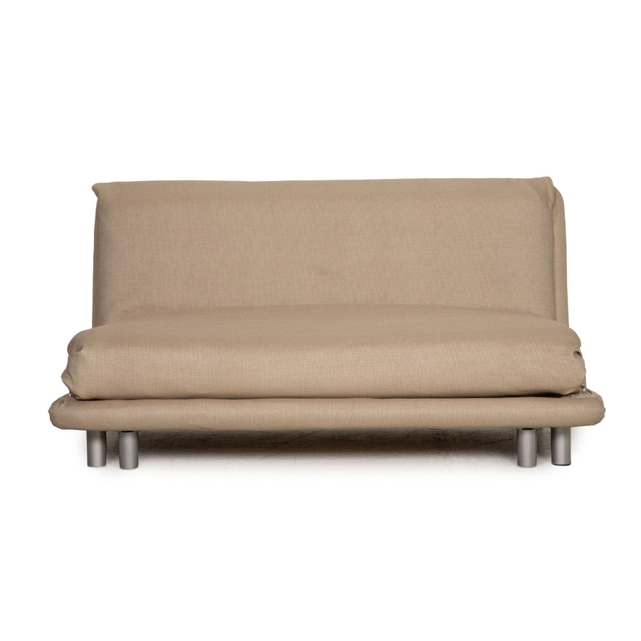 Ligne Roset Multy Fabric 3 Seater Beige Sofa Couch Sofa Bed Reupholstered