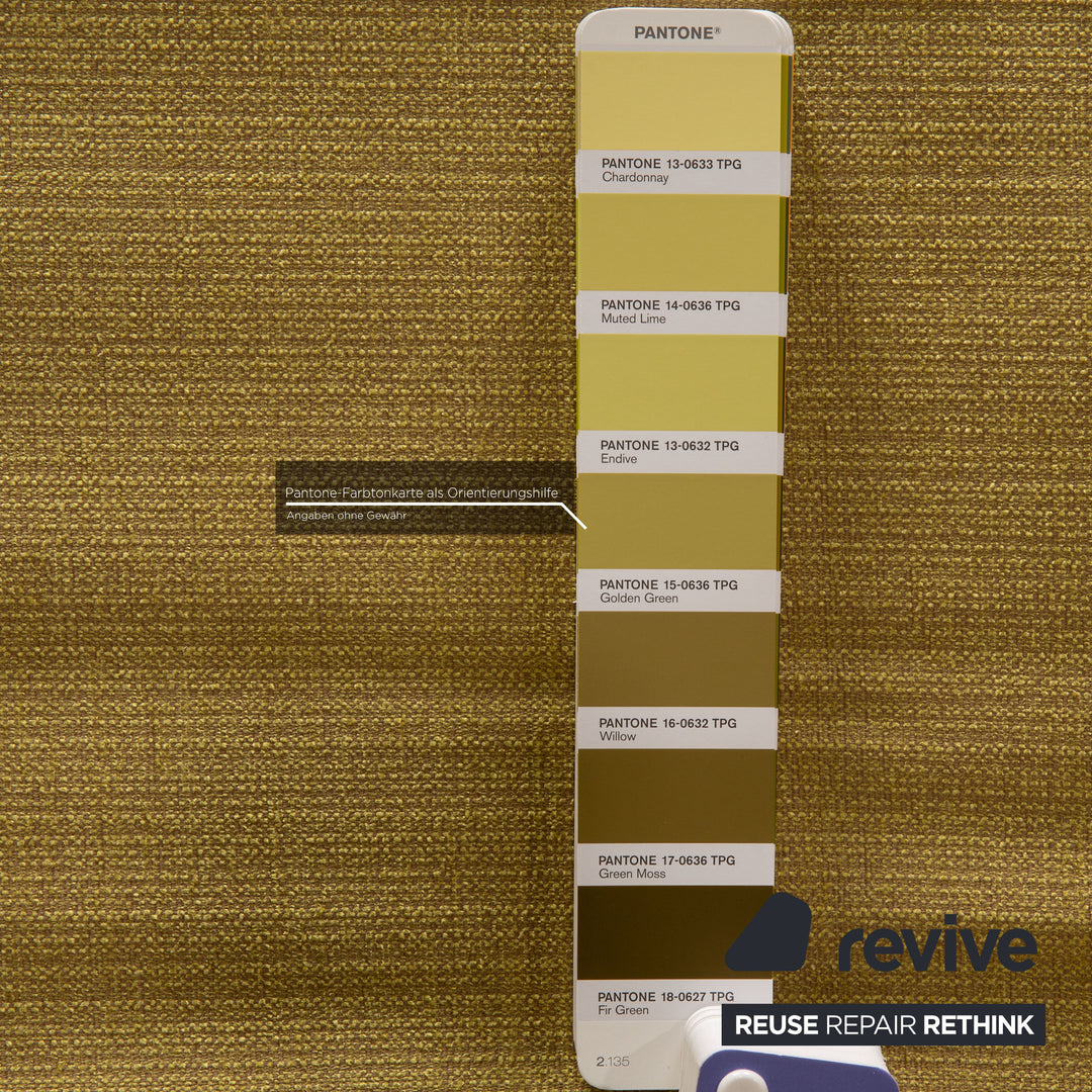 ligne roset Multy fabric three-seater yellow sofa couch sleeping function new cover