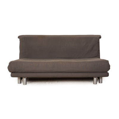 ligne roset Multy Stoff Dreisitzer Grau manuelle Funktion Sofa Couch Schlafsofa