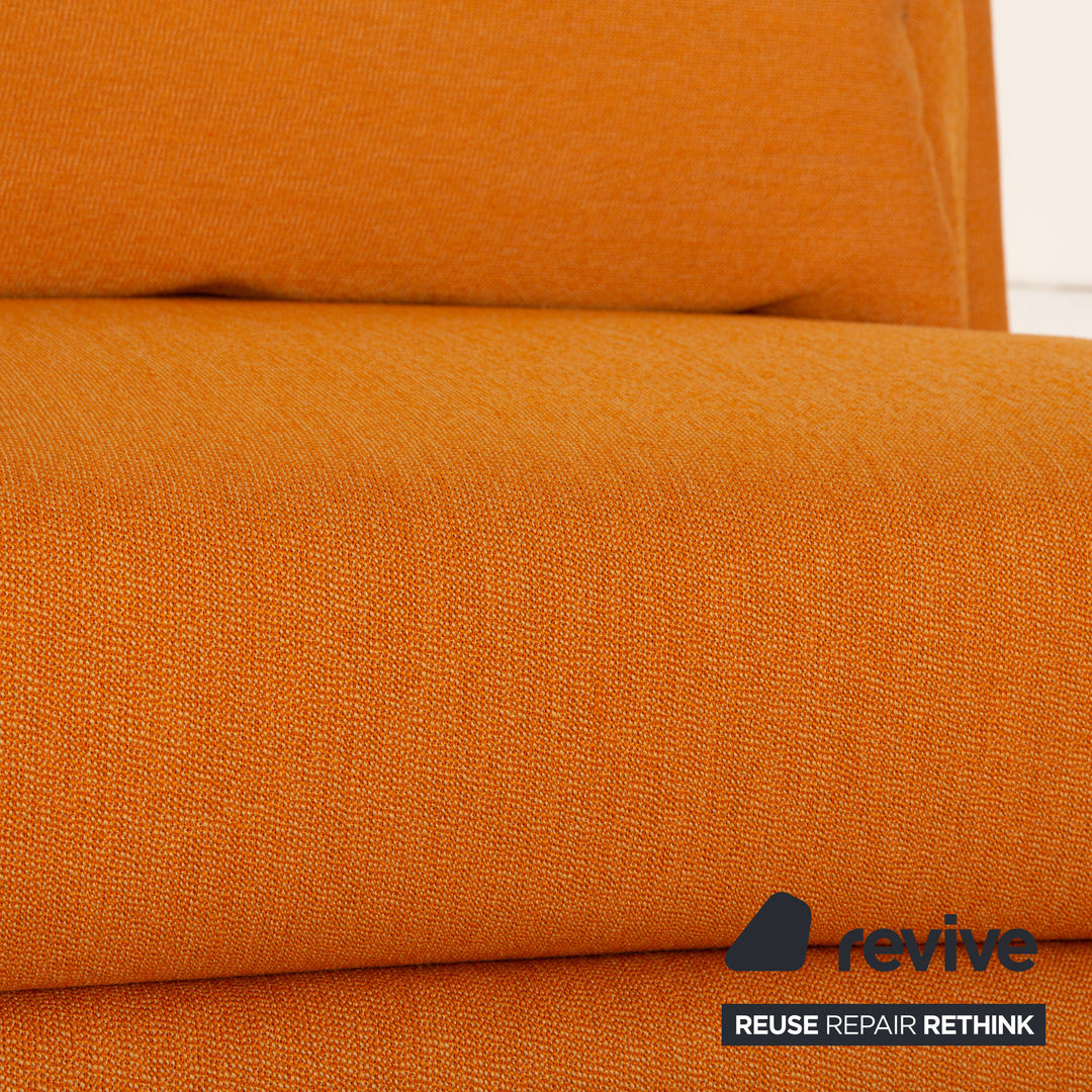 ligne roset Multy fabric three-seater orange sleep function sofa couch sofa bed new cover