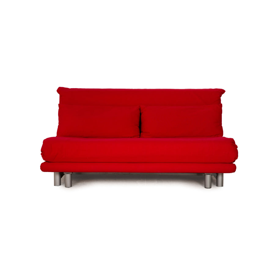 ligne roset Multy Stoff Dreisitzer Rot Sofa Couch Schlaffunktion