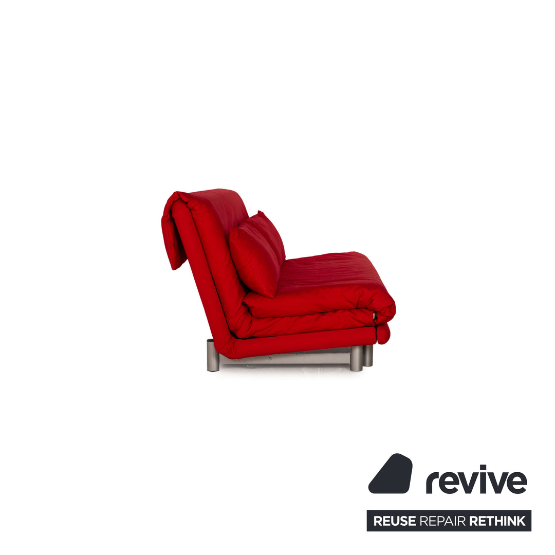 ligne roset Multy Stoff Dreisitzer Rot Sofa Couch Schlaffunktion