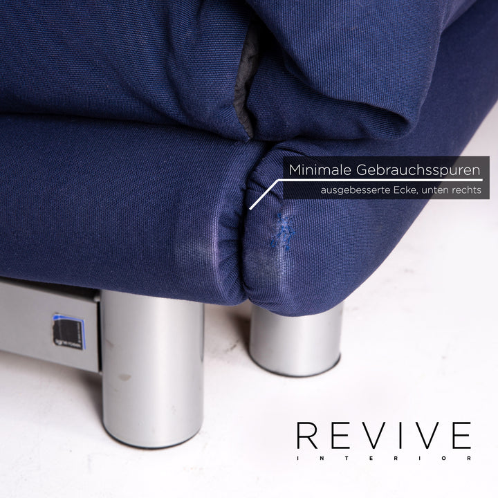 ligne roset Multy fabric sofa bed blue three-seater function sleeping function sofa couch #14545