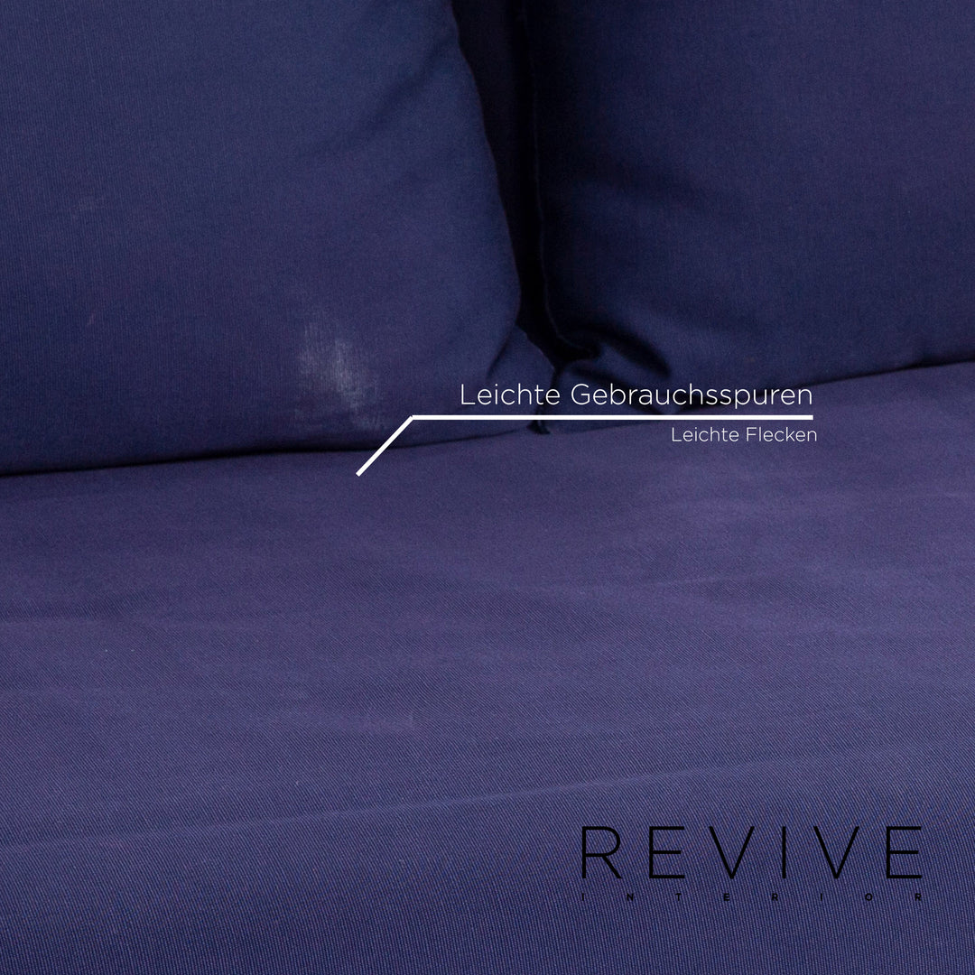 ligne roset Multy fabric sofa bed blue three-seater function sleeping function sofa couch #14545