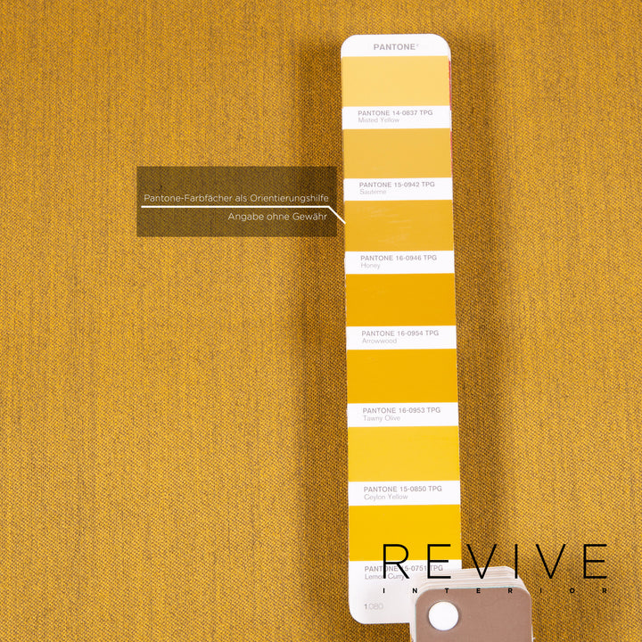 ligne roset Multy Stoff Schlafsofa Gelb Dreisitzer Sofa Schlaffunktion Couch #15246