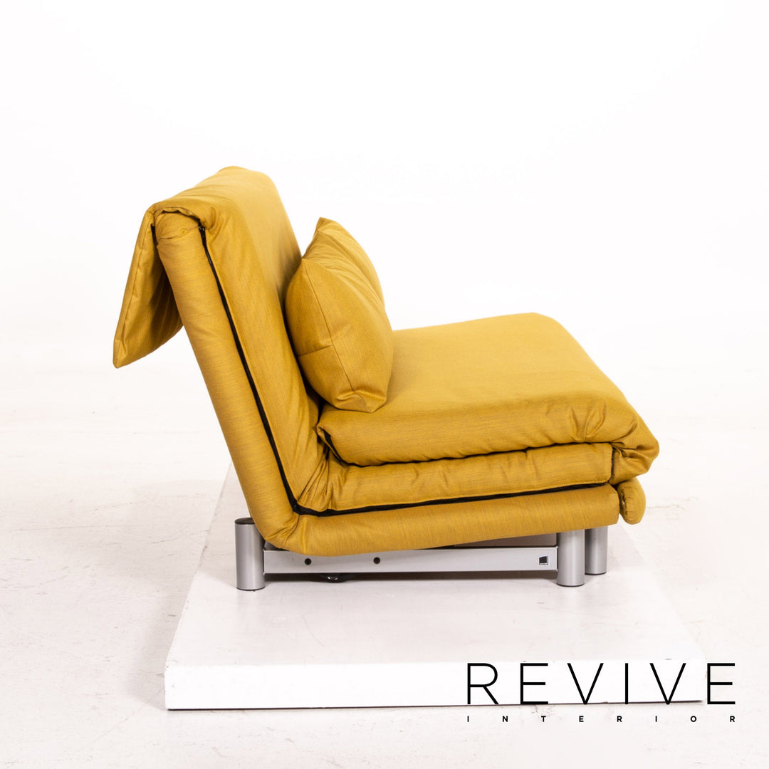 ligne roset Multy Stoff Schlafsofa Gelb Dreisitzer Sofa Schlaffunktion Couch #15246