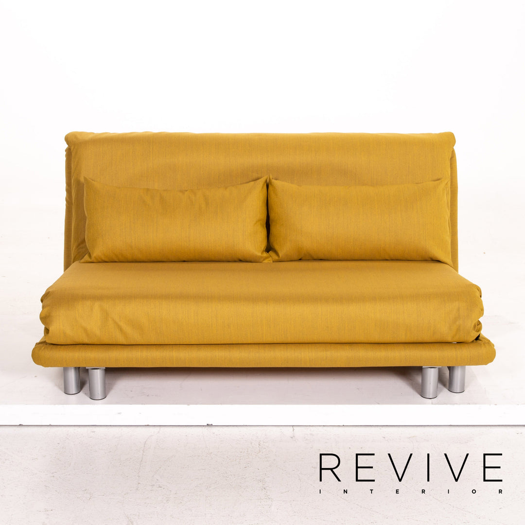 ligne roset Multy Stoff Schlafsofa Gelb Dreisitzer Sofa Schlaffunktion Couch #15246