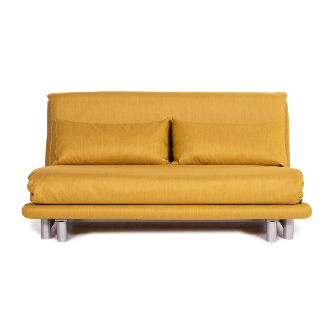 ligne roset Multy Stoff Schlafsofa Gelb Dreisitzer Sofa Schlaffunktion Couch #15246