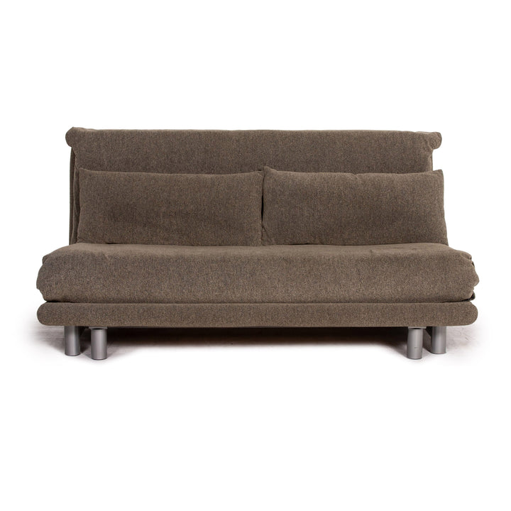 ligne roset Multy fabric sofa bed gray grey-green three-seater sofa function sleeping function couch #15322