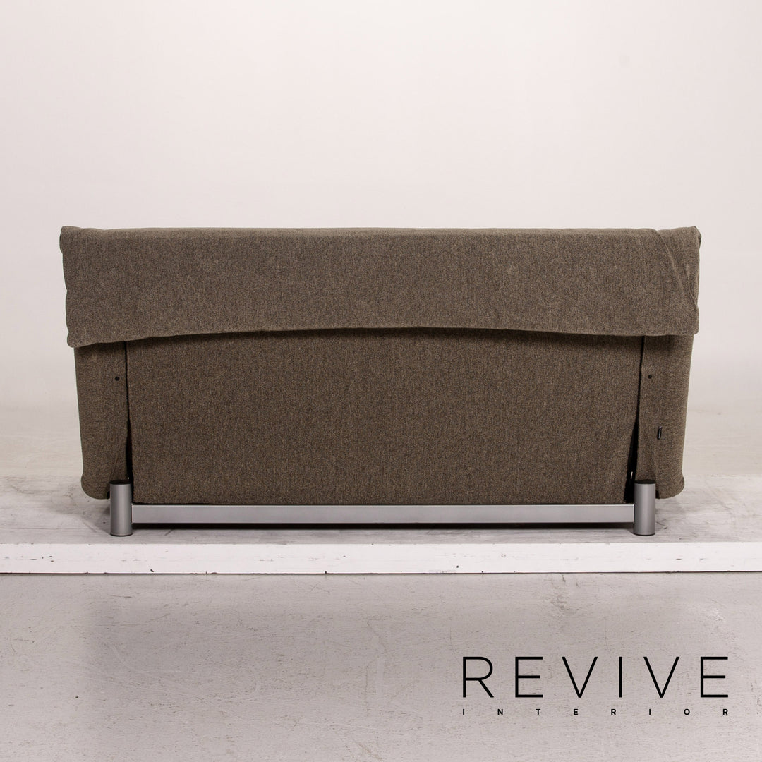 ligne roset Multy fabric sofa bed gray grey-green three-seater sofa function sleeping function couch #15322