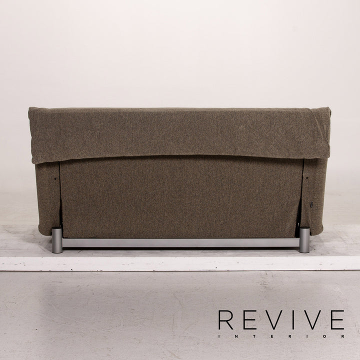 ligne roset Multy fabric sofa bed gray grey-green three-seater sofa function sleeping function couch #15322