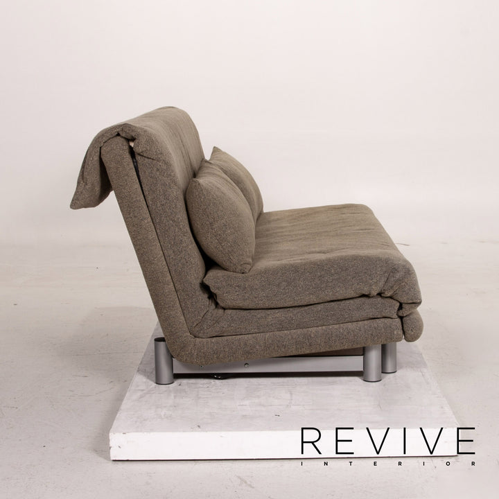 ligne roset Multy fabric sofa bed gray grey-green three-seater sofa function sleeping function couch #15322