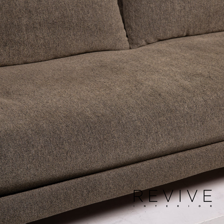 ligne roset Multy fabric sofa bed gray grey-green three-seater sofa function sleeping function couch #15322